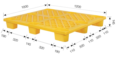 B1#网格九脚单面卡板（圆角）